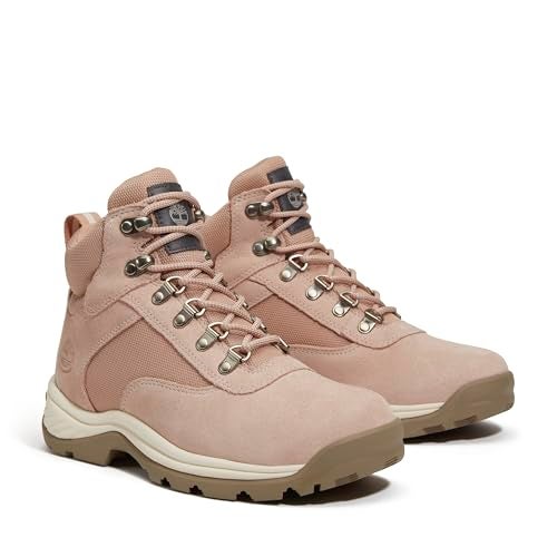Timberland Women's White Ledge Mid Lace-Up Waterproof Hiking Boot, Light Beige Suede with Medium Grey, 9 - Image 5
