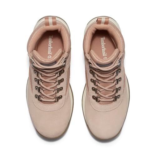 Timberland Women's White Ledge Mid Lace-Up Waterproof Hiking Boot, Light Beige Suede with Medium Grey, 9 - Image 3
