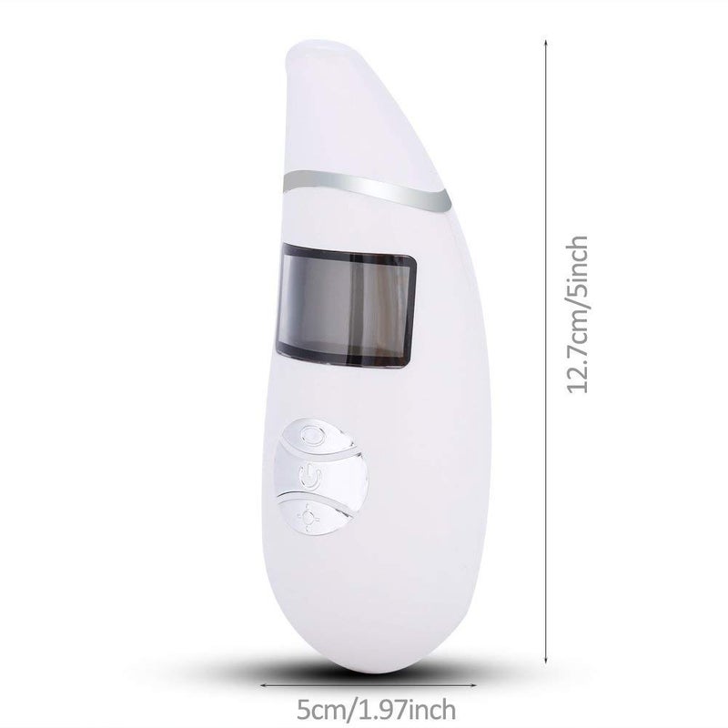 woobles Skin Moisture Monitor Digital Oil Analyzer Tester Pen with LCD Display for Home, Traveling, Beauty Salon (White) - Image 2