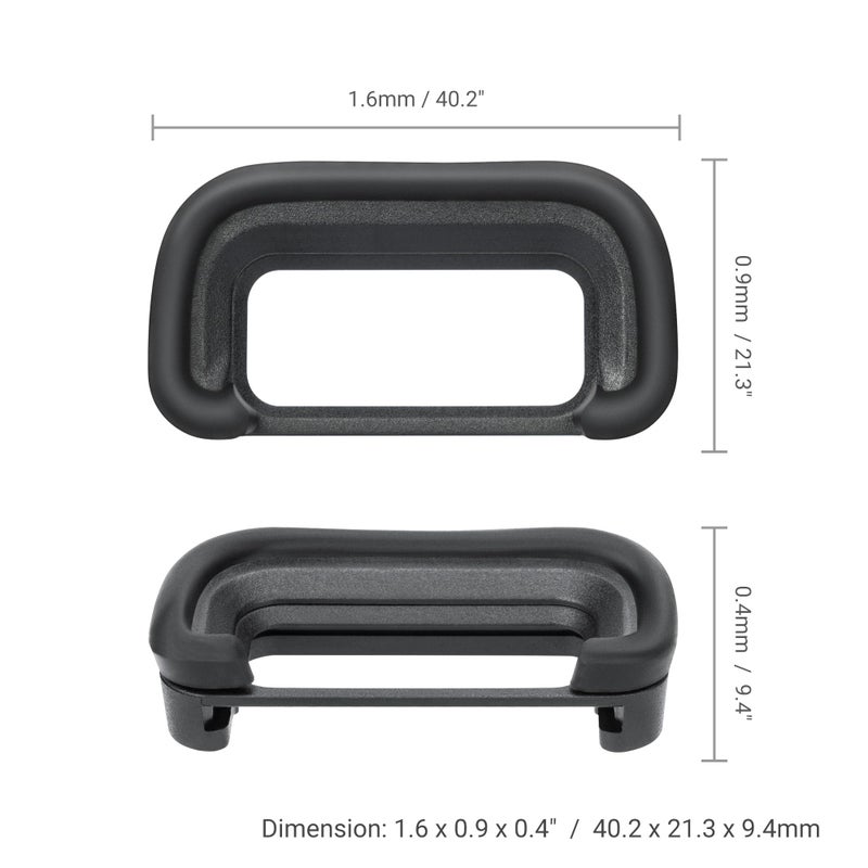 JJC A6700 Eyecup,FDA-EP20 Eyecup,2 Pack Soft Silicone Camera Viewfinder Eyepiece Eye Cup for Sony A6700,Replace Sony FDA-EP20 Eyecup - Image 5
