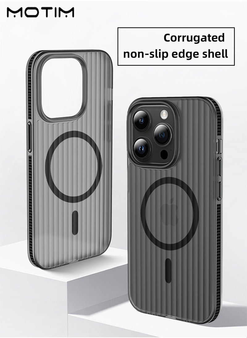iPhone 16 Pro/16 Pro Max Matte Case, Compatible with MagSafe, Shockproof MLT Grade Drop Protection, Camera Lens Protection Cover, Anti-Fingerprint, Frosted Translucent Back Phone Cover