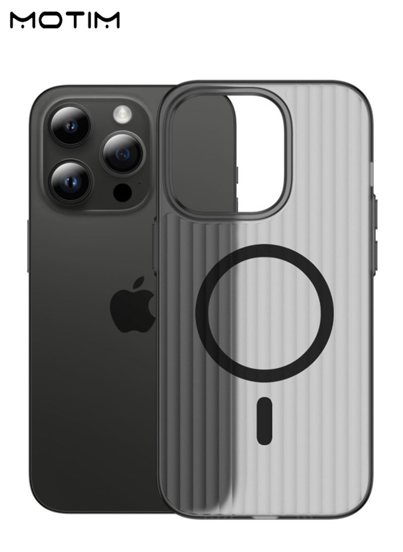 iPhone 16 Pro/16 Pro Max Matte Case, Compatible with MagSafe, Shockproof MLT Grade Drop Protection, Camera Lens Protection Cover, Anti-Fingerprint, Frosted Translucent Back Phone Cover