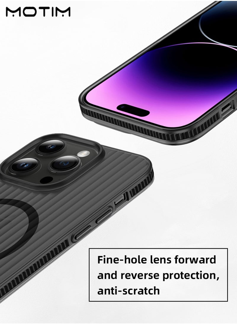 iPhone 16 Pro/16 Pro Max Matte Case, Compatible with MagSafe, Shockproof MLT Grade Drop Protection, Camera Lens Protection Cover, Anti-Fingerprint, Frosted Translucent Back Phone Cover