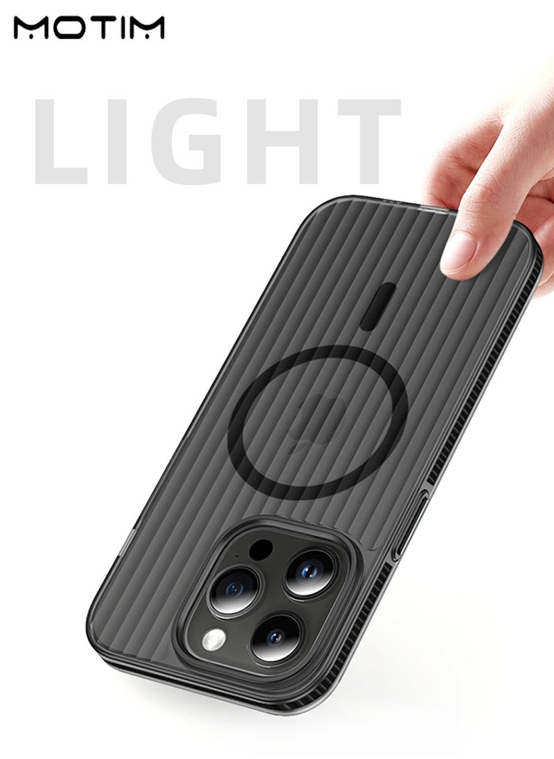 iPhone 16 Pro/16 Pro Max Matte Case, Compatible with MagSafe, Shockproof MLT Grade Drop Protection, Camera Lens Protection Cover, Anti-Fingerprint, Frosted Translucent Back Phone Cover