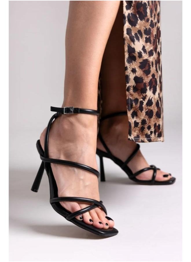 ONLY Onlamina-1 Pu Ankle Strap Heeled Sandals  - Image 5