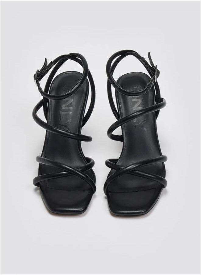 ONLY Onlamina-1 Pu Ankle Strap Heeled Sandals  - Image 4