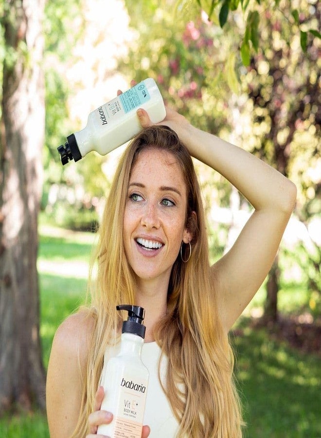 Babaria Vitamin B3 Body Milk - Nourishing Body Lotion for Women and Men - Enhances Skin Barrier - Moisturizing Body Cream for Sensitive Skin - 16.9 oz - Image 4