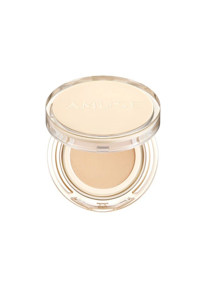 AMUSE Dew Jelly Vegan Cushion Foundation 1.5 CLEAR | dewy, glow, long-lasting, double coverage, clean beauty, lightweight, natural look, foundation for sensitive skin, hydrating cushion - Image 1