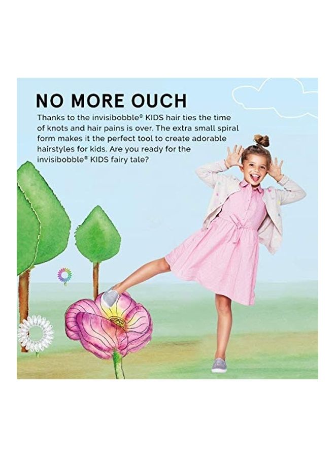 invisibobble Kids Spiral Hair Ring - Princess Sparkle - No-Ouch Coil Hair Ties with Strong Grip, Non-Soaking, High Wearing Comfort Updo Tool for Girls Toddlers and Kids - Image 3