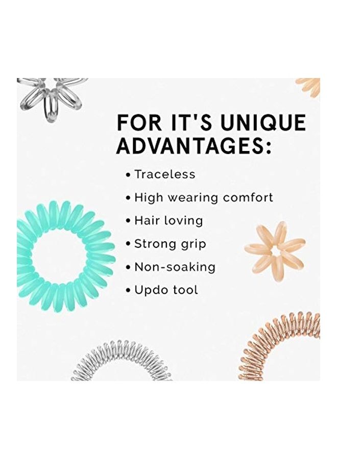 invisibobble Kids Spiral Hair Ring - Princess Sparkle - No-Ouch Coil Hair Ties with Strong Grip, Non-Soaking, High Wearing Comfort Updo Tool for Girls Toddlers and Kids - Image 5