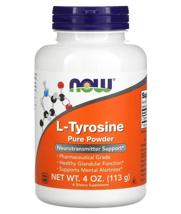 now L-Tyrosine Pure Powder 4 oz (113 g)