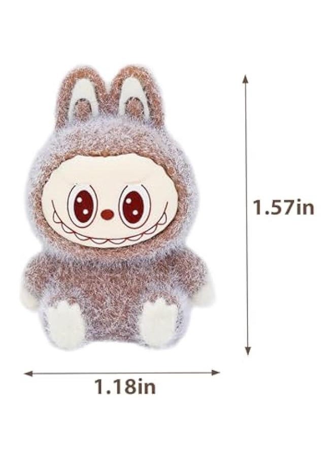 Arabest Labubu Mini Plush Desktop Ornaments, Cartoon Rabbit Small Cute Decoration for Home Office Desk DIY Accessories (5)  - Image 4