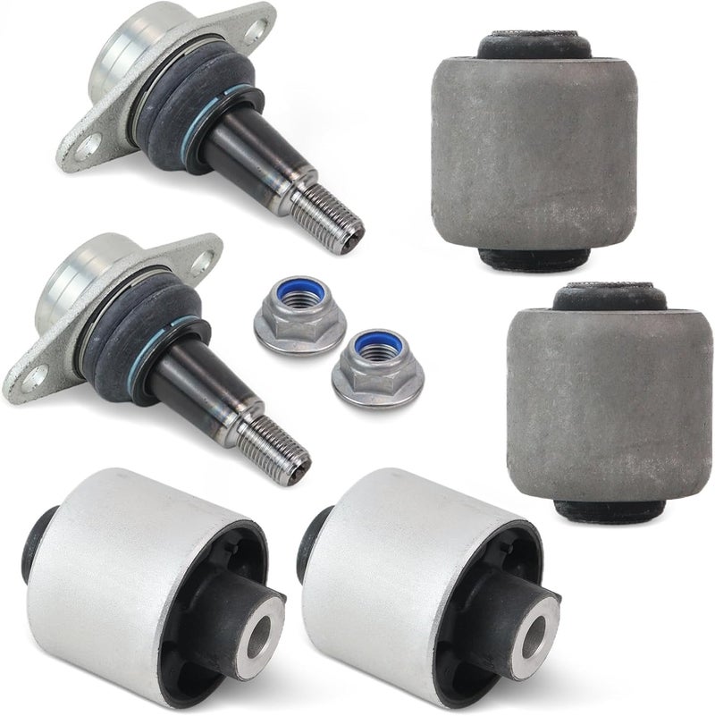 Bomunik Control Arm and Traction Arm Bushings Set for BMW X3 (F25) 2011-2017 and X4 (F26) 2014-2018 - Image 1