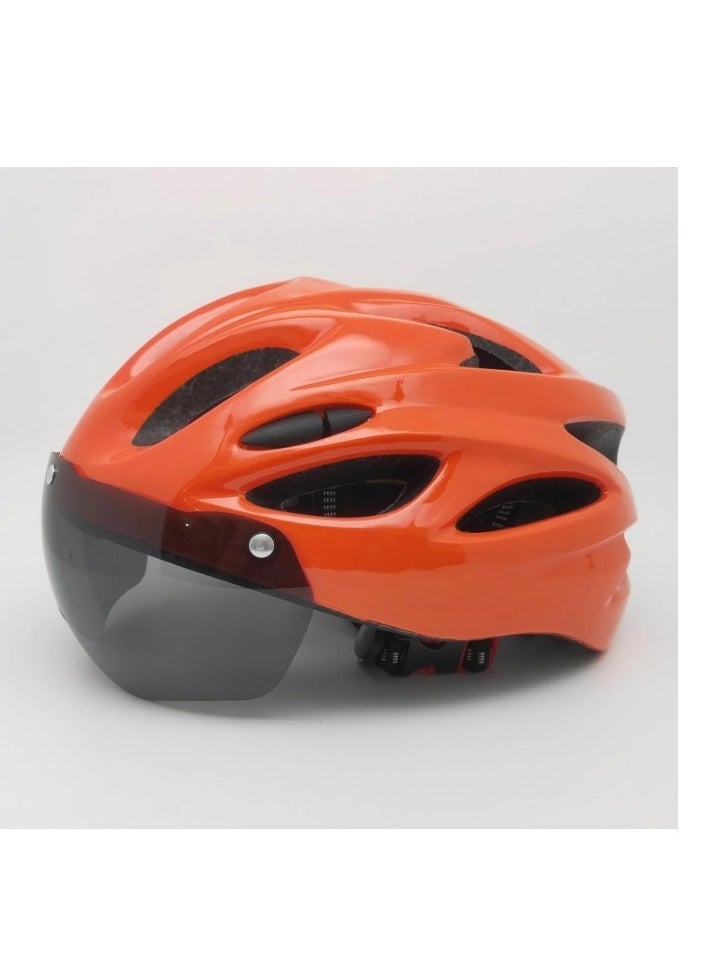 OASIS-TH Bike Helmet for Men Women, Detachable Magnetic Goggle Visor Bicycle Road Mountain Cycling Helmet, Adjustable Size  - Image 1