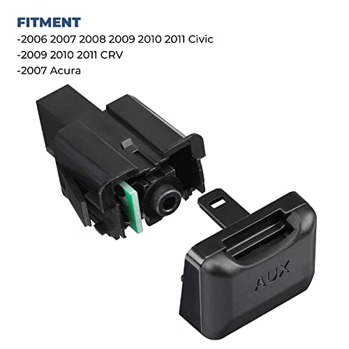 ISSYAUTO Aux Port Replacement Compatible with 2006-2011 Civic, Auxiliary Input Adapter Audio Input Jack, Auxiliary Port Jack Adapter Replacement Fit for 2009-2011 CRV - Image 4