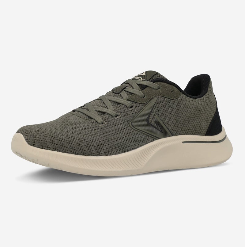 Demix Men’s SP Turbo M Running Shoes, Lightweight EVA Cushioning, Breathable Mesh Upper, Khaki - Image 1