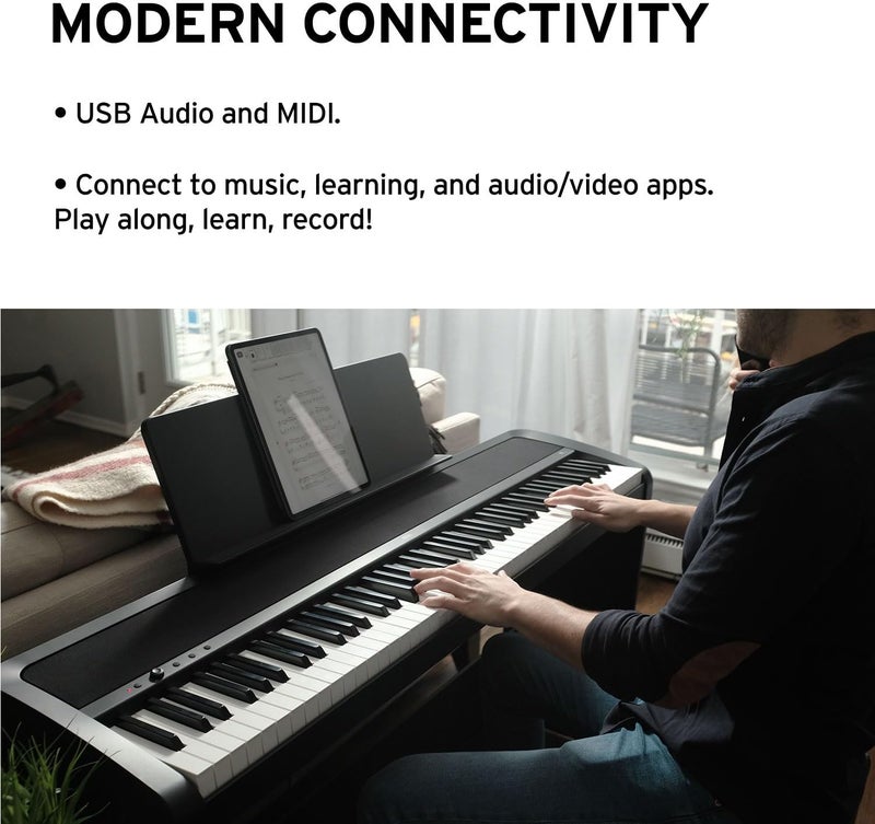 كورج بيانو كورج B2SP-BK الرقمي مع حامل وثلاث دواسات - Image 4