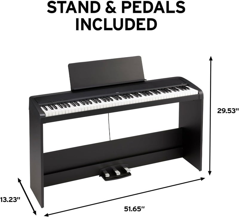 كورج بيانو كورج B2SP-BK الرقمي مع حامل وثلاث دواسات - Image 3