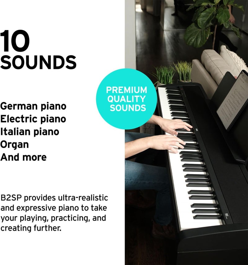 كورج بيانو كورج B2SP-BK الرقمي مع حامل وثلاث دواسات - Image 2