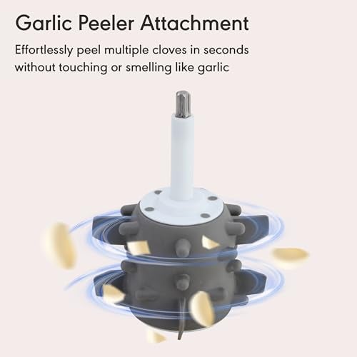 Rico 3 Litre Electric Chopper with Stainless Steel Bowl | 300W Motor | 3 Speed Modes | 4 Stainless Steel Blades | Vegetable & Onion Cutter with Garlic Peeler & Whipper (Transparent.) - Image 5