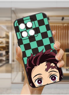 Protective Shockproof Case Cover For Demon Slayer Tanjiro Kamado anime cute face Xiaomi 14 JHL07 Drawing