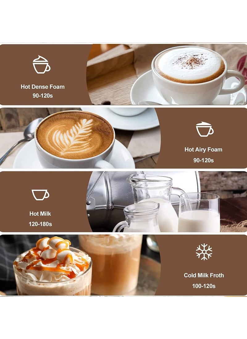 Generic Milk Frother, 4-in-1 Electric Milk Steamer, 350ml Automatic Hot and Cold Foam Maker and Milk Warmer for Latte, Cappuccinos, Macchiato, 400W Black  - Image 3
