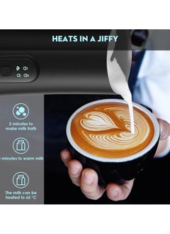 Generic Milk Frother, 4-in-1 Electric Milk Steamer, 350ml Automatic Hot and Cold Foam Maker and Milk Warmer for Latte, Cappuccinos, Macchiato, 400W Black  - Image 4