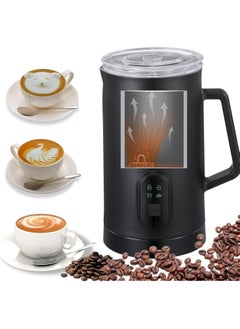 Generic Milk Frother, 4-in-1 Electric Milk Steamer, 350ml Automatic Hot and Cold Foam Maker and Milk Warmer for Latte, Cappuccinos, Macchiato, 400W Black  - Image 1