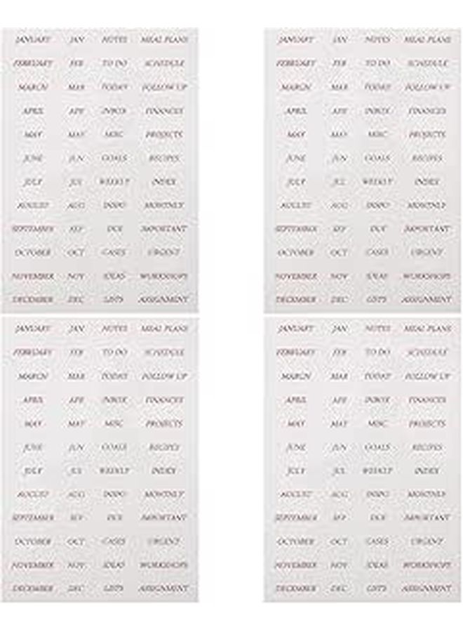 Rose Gold Foil English Letters PVC Stickers For Scrapbooking Planner Tabs Crafting Decor - Image 1