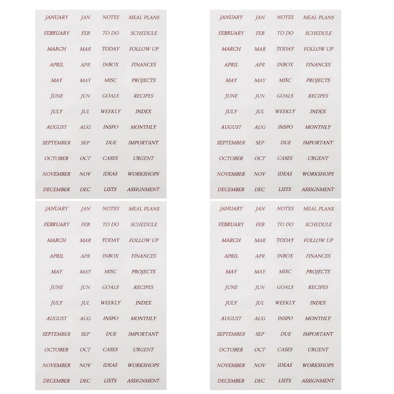 Rose Gold Foil English Letters PVC Stickers For Scrapbooking Planner Tabs Crafting Decor - Image 2