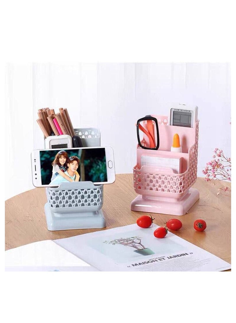Rattan remote organizer that you can use to organize makeup and pens z