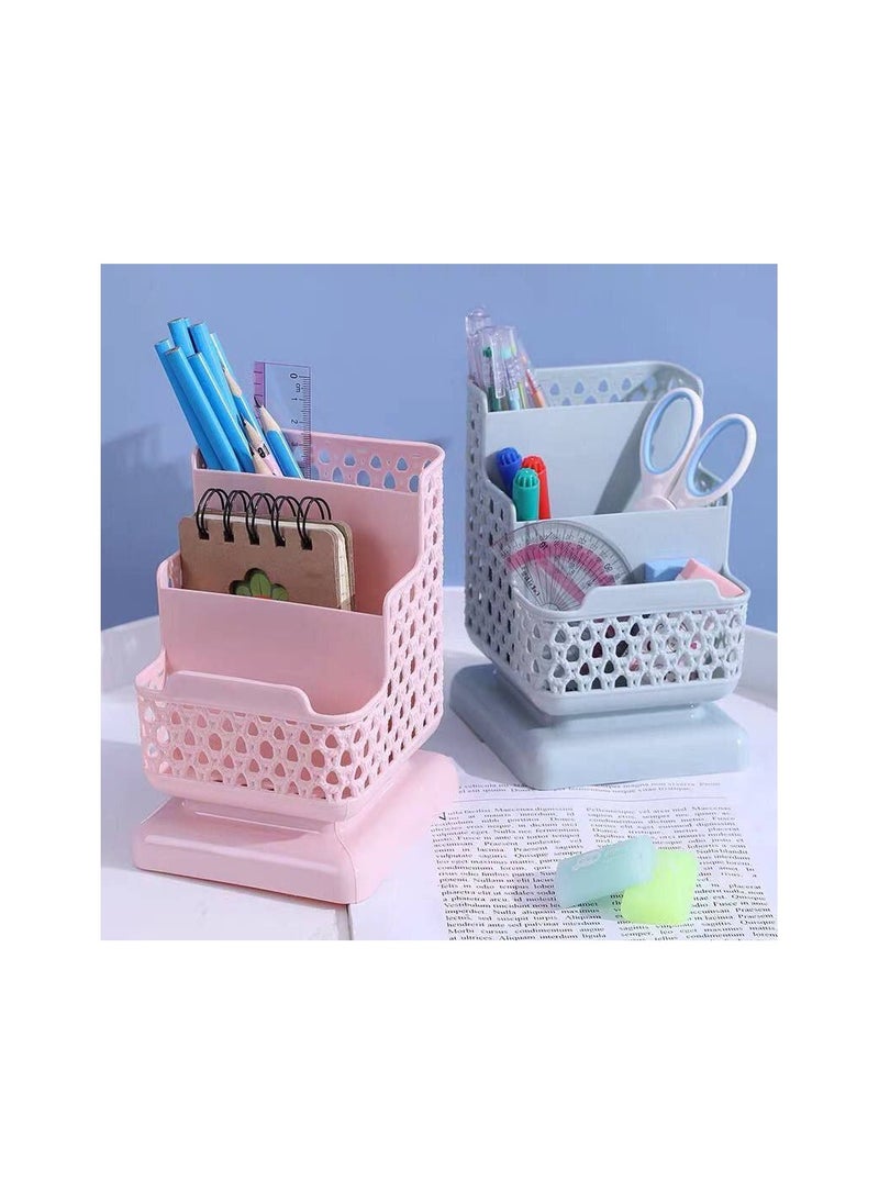 Rattan remote organizer that you can use to organize makeup and pens z
