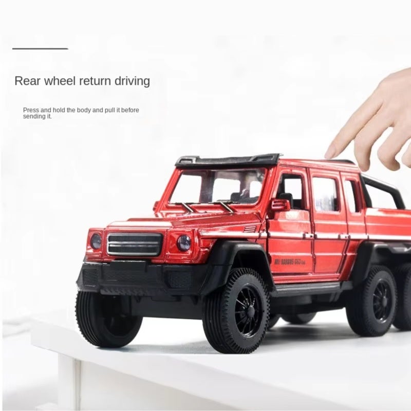 Pickup Truck Toy 18.7*7.5*6cm Realistic 1:32 Scale Alloy Model - Pull-back Drive Function Off-road Model for Children’s Early Education And Hobby Collection - Image 4