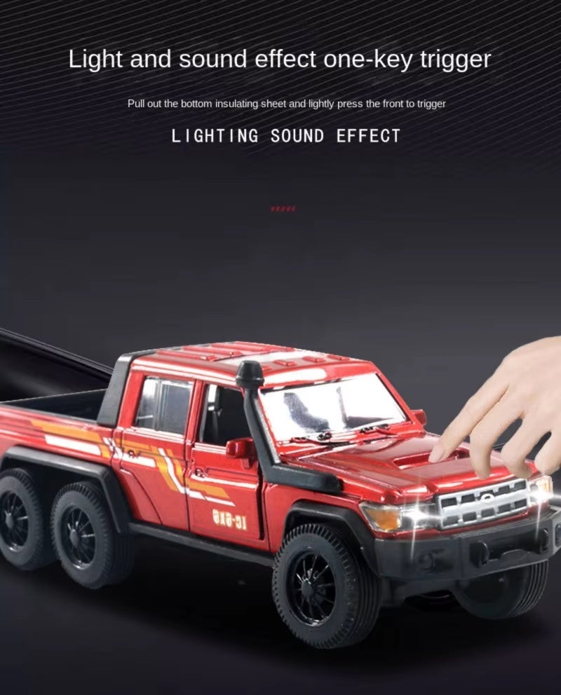 Pickup Truck Toy 18.7*7.5*6cm Realistic 1:32 Scale Alloy Model - Pull-back Drive Function Off-road Model for Children’s Early Education And Hobby Collection - Image 5