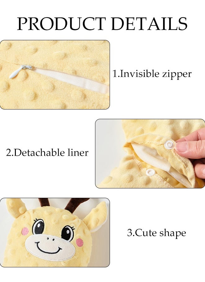 DUNISO Baby Soothing Palm, Pillow To Coax Sleep, Lying Down Baby To Prevent Fright, Hold Sleep And Pat Buttocks Soothing Pillow, - 3 Levels Of Adjustable Soothing Palm Automatic Hand Pillow Remote Control - Simulate Mother's Palm, Toddler Anti-Fright, Children's Slapping Toy, Sleep Aid, Giraffe Style  - Image 5