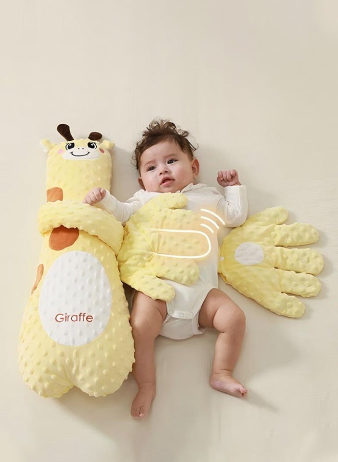 Baby Soothing Palm, Pillow To Coax Sleep, Lying Down Baby To Prevent Fright, Hold Sleep And Pat Buttocks Soothing Pillow, - 3 Levels Of Adjustable Soothing Palm Automatic Hand Pillow Remote Control - Simulate Mother's Palm, Toddler Anti-Fright, Children's Slapping Toy, Sleep Aid, Giraffe Style