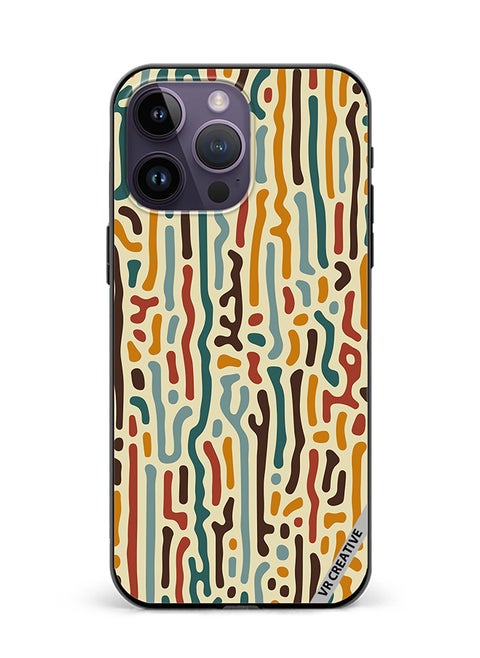 Protective Case Cover For Apple iPhone 15 Pro Max Mix Pattern Design Multicolour