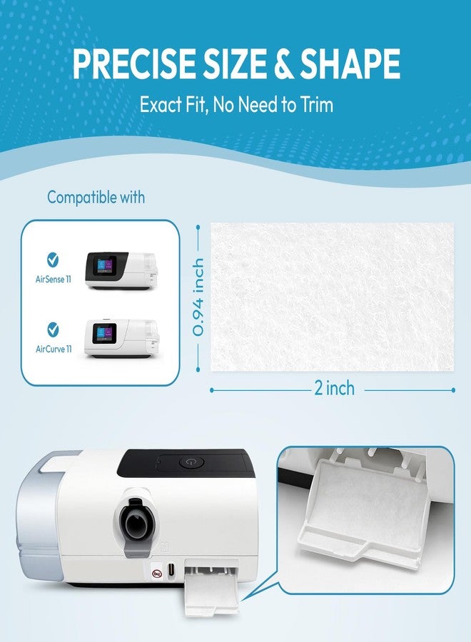 RespWave 60-Pack Premium CPAP Filters Compatible with Airsense 11 & Aircurve 11 Machines, Ultra Fine Replacement with Extra Thick, High Filtration & Smooth Airflow, Travel Friendly - Image 3