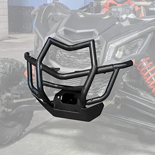 SAUTVS Front Pre-Runner Bumper for Maverick X3, Combined Black Front Brush Guard Protector Heavy Duty Front Bumper for Can-Am Maverick X3 Max Turbo R RR 2017-2024 Accessories (Replace #715002878) - Image 5