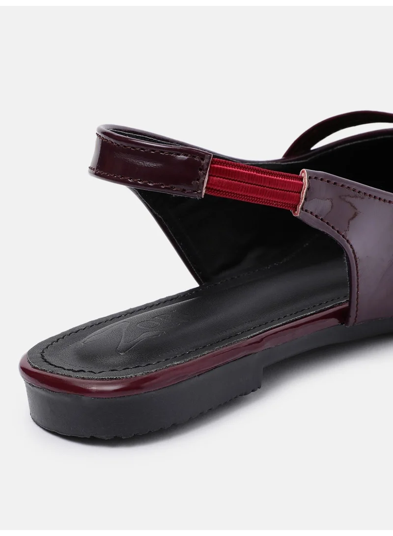 ZORIWORLD Wine PAM Wine Red Formal Flats for Women - Office Wear & Daily Use for Women | Best Price UAE
