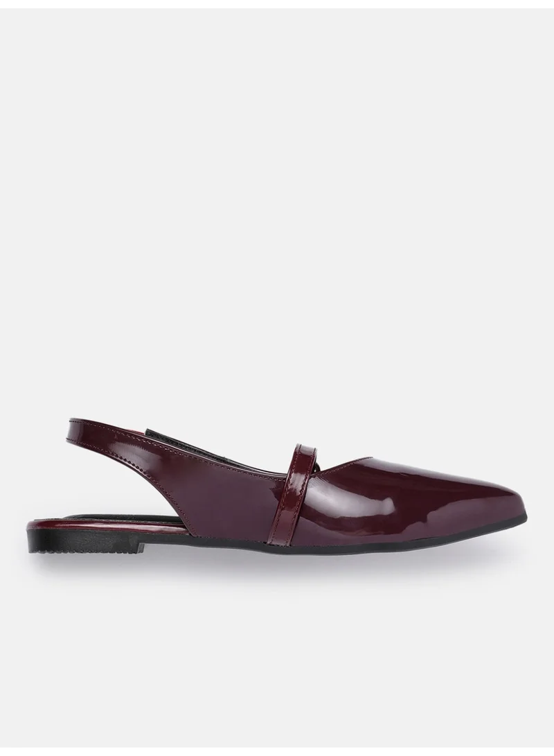 ZORIWORLD Wine PAM Wine Red Formal Flats for Women - Office Wear & Daily Use for Women | Best Price UAE