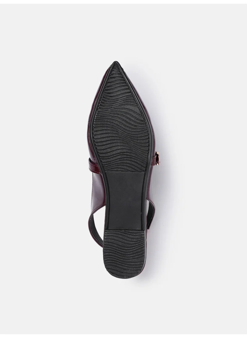 ZORIWORLD Wine PAM Wine Red Formal Flats for Women - Office Wear & Daily Use for Women | Best Price UAE