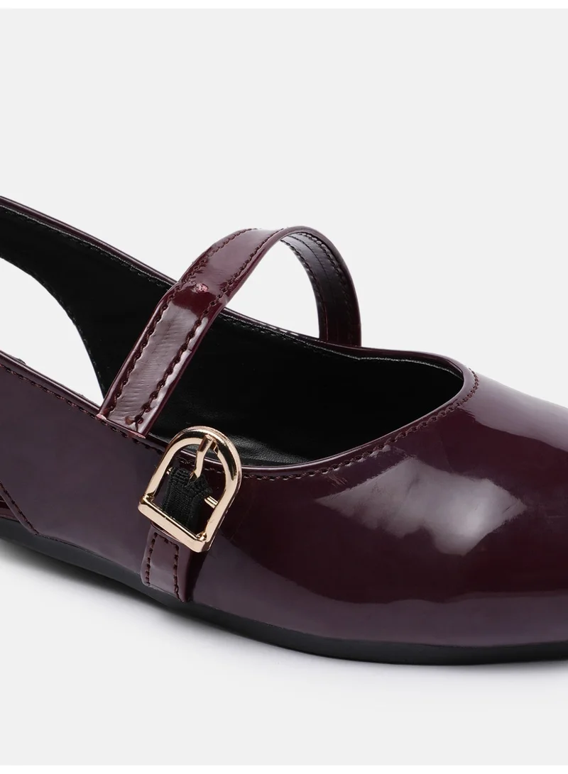 ZORIWORLD Wine PAM Wine Red Formal Flats for Women - Office Wear & Daily Use for Women | Best Price UAE