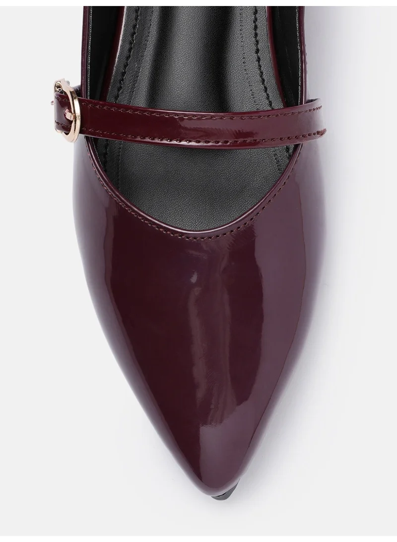 ZORIWORLD Wine PAM Wine Red Formal Flats for Women - Office Wear & Daily Use for Women | Best Price UAE