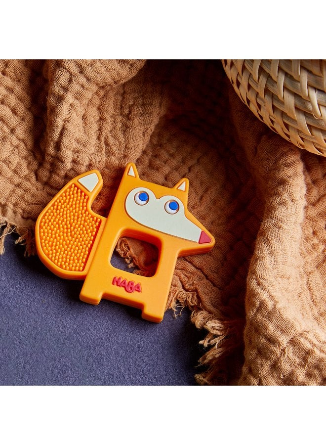 هابا لعبة التسنين والإمساك المصنوعة من السيليكون من HABA Foxy للأطفال - Image 2