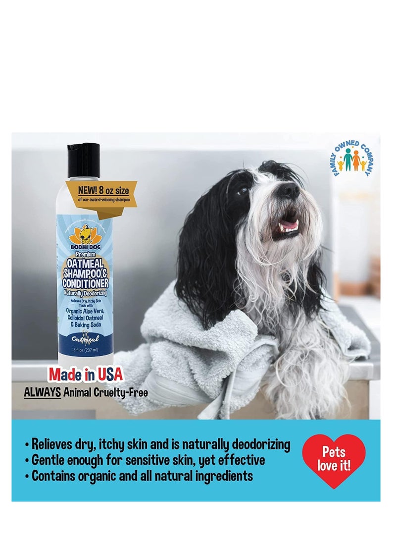 Bodhi Dog - Bodhi Dog baby powder scented cat & dog cologne 4oz + oatmeal dog shampoo & conditioner for pet grooming 8oz | moisturizing dog shampoo for sensitive skin deodorizing cat and dog grooming bundle - Image 1