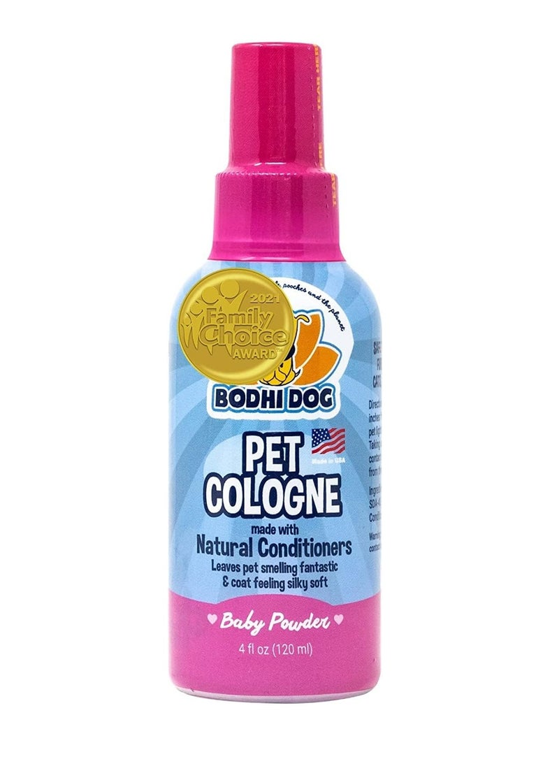 Bodhi Dog - Bodhi Dog baby powder scented cat & dog cologne 4oz + oatmeal dog shampoo & conditioner for pet grooming 8oz | moisturizing dog shampoo for sensitive skin deodorizing cat and dog grooming bundle - Image 1