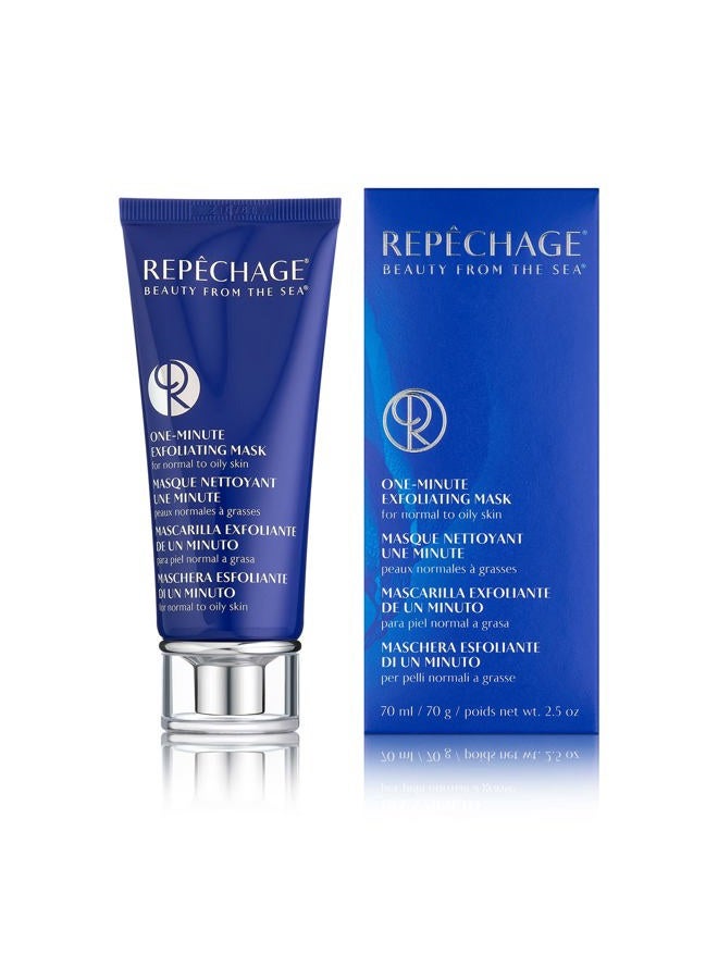 Repechage One Minute Exfoliating Mask - Face Scrub & Facial Mask for Oily Skin Blemishes Blackheads & Dark Spots 2.4 OZ - Image 1