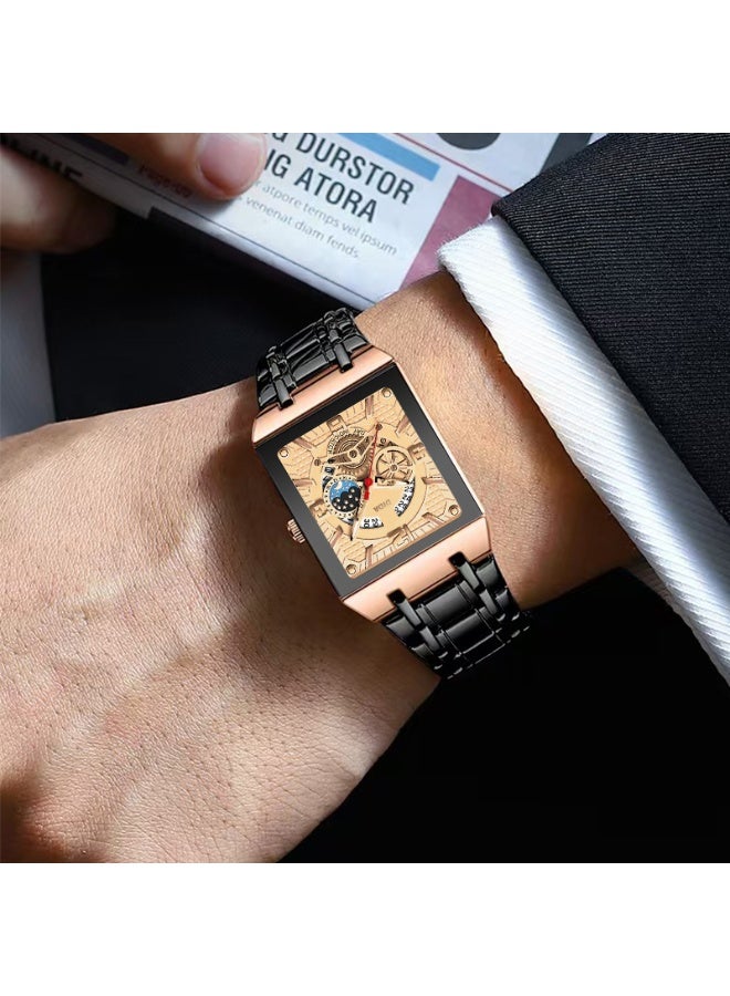 DIDA Stainless Steel Waterproof Watch S068 Black - Image 3