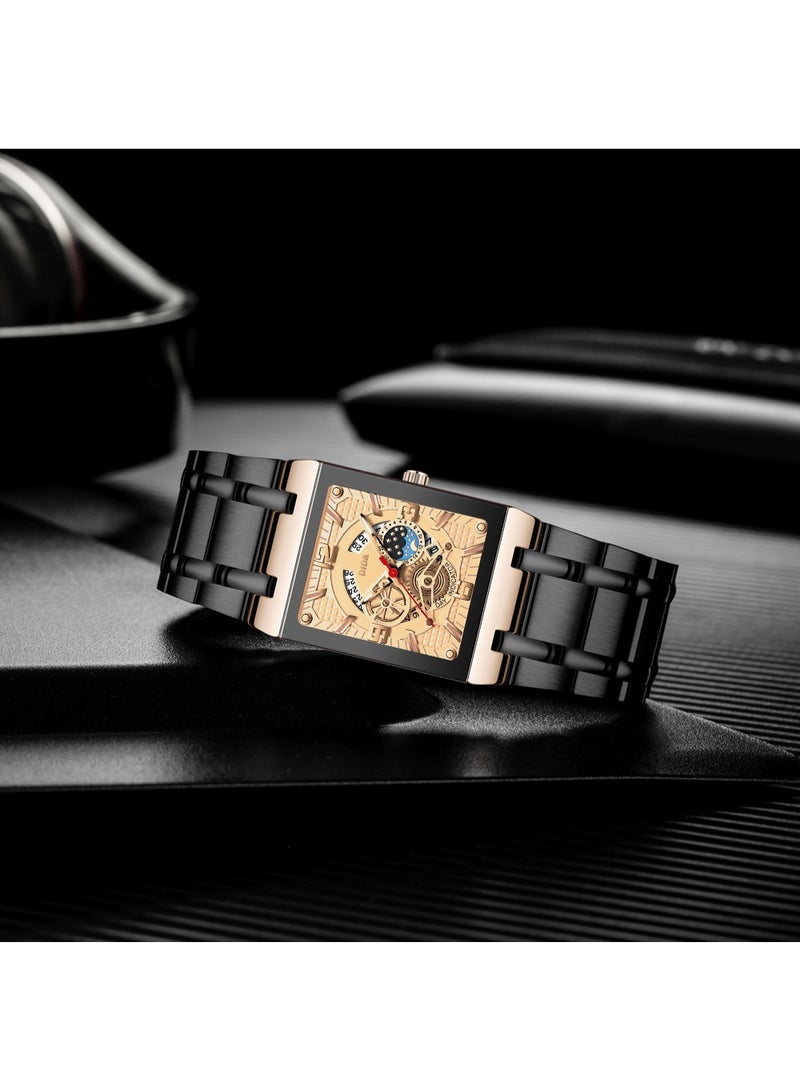 DIDA Stainless Steel Waterproof Watch S068 Black - Image 1